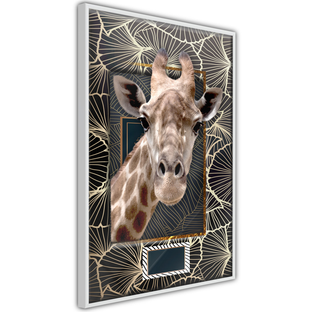 Gerahmtes Poster Giraffe In The Frame