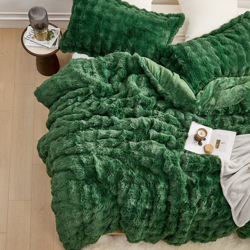 Snowball Chunky Bunny - Coma Inducer Oversized Comforter Set, Green