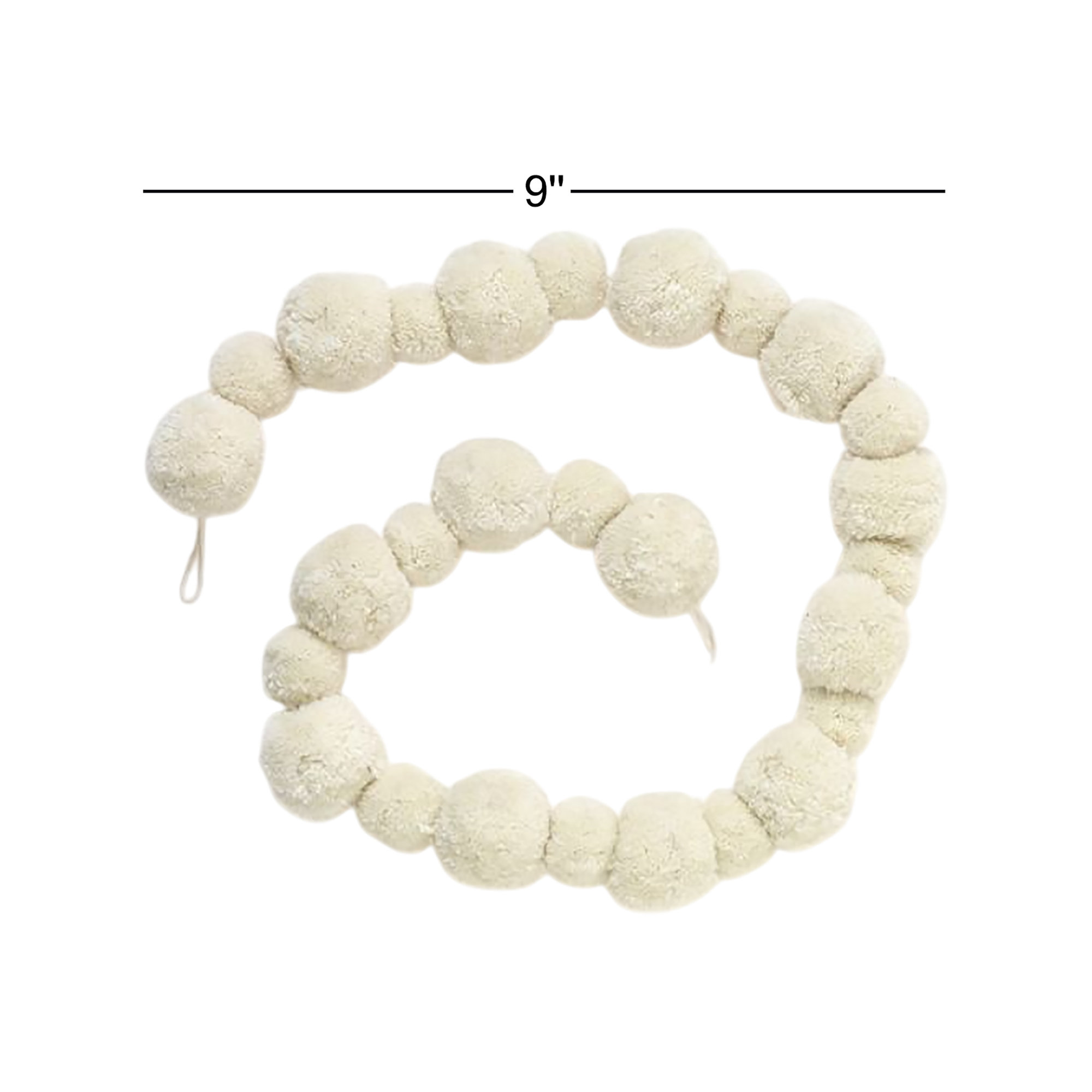 Peace & Pom 9'' in. Garland