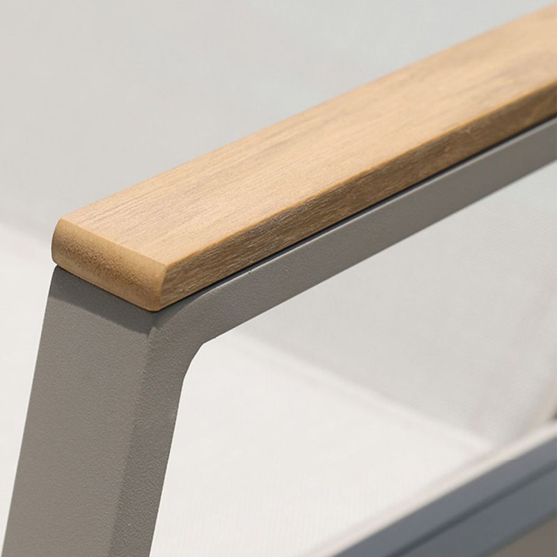Chaise longue d'extérieur en alliage d'aluminium Naaya