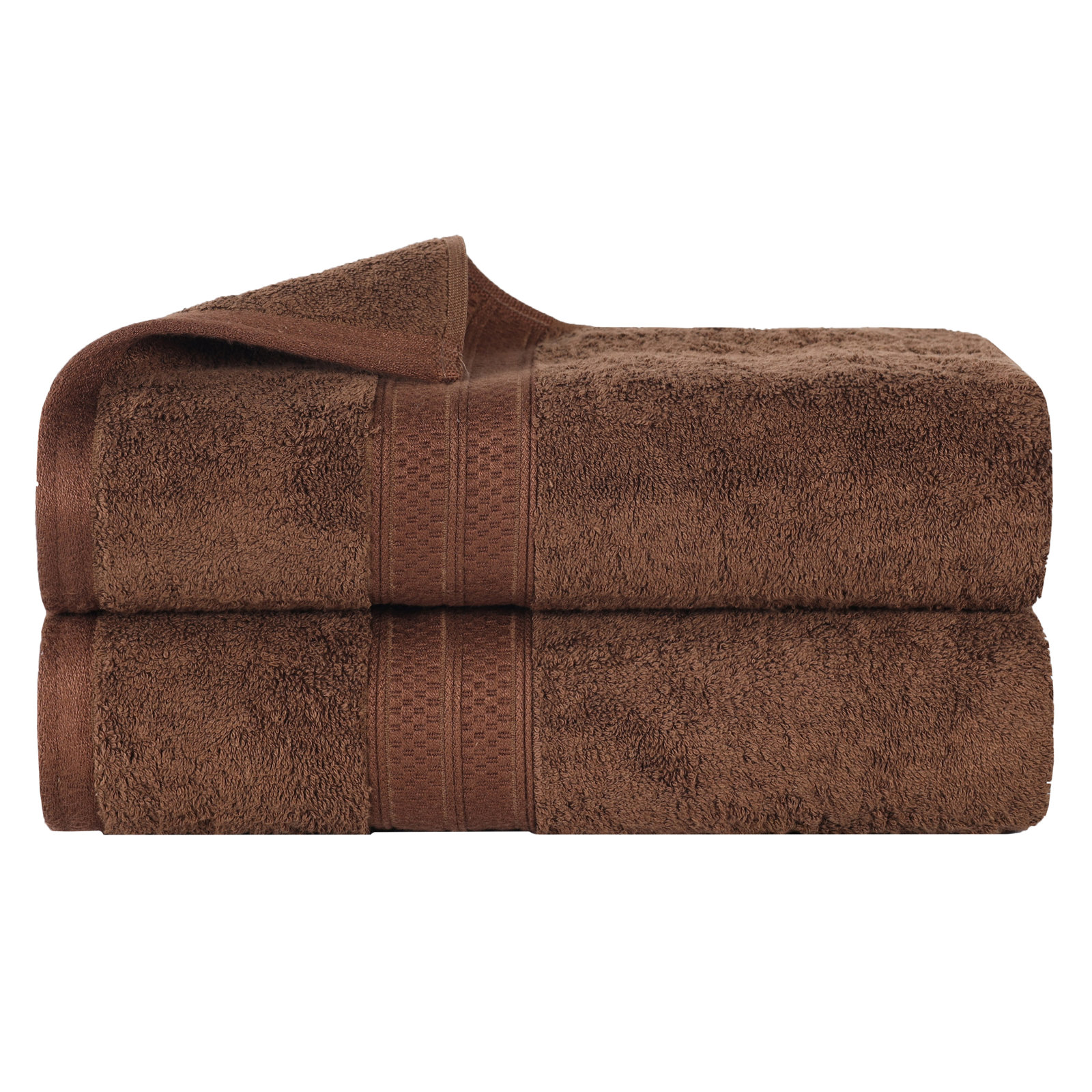 Nolhan Rayon from Bamboo Cotton Blend Bath Towels, Coco