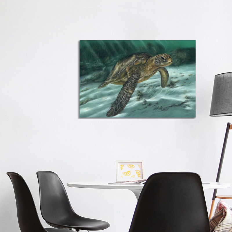 Sea Turtle by Richard Macwee - Wrapped Canvas Gallery-Wrapped Canvas Giclée, 101.6 cm H x 66.04 cm W x 1.91 cm D