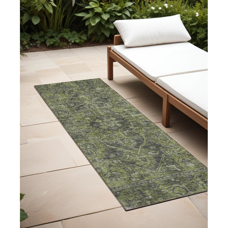 Tapis de couloir d'extérieur 8 po Moss