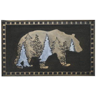 Bear Pin Dot 30 in. x 18 in.Outdoor Door Mat