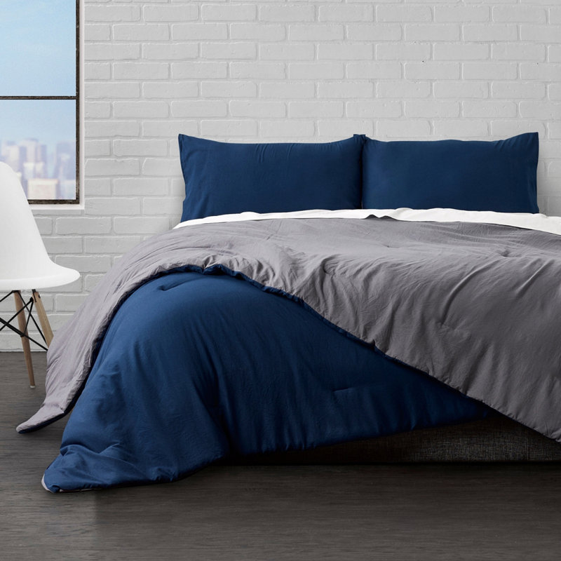 Édredon en duvet synthétique microfibre Home Collection Cozy Touch, Édredon simple + 2 taies décoratives