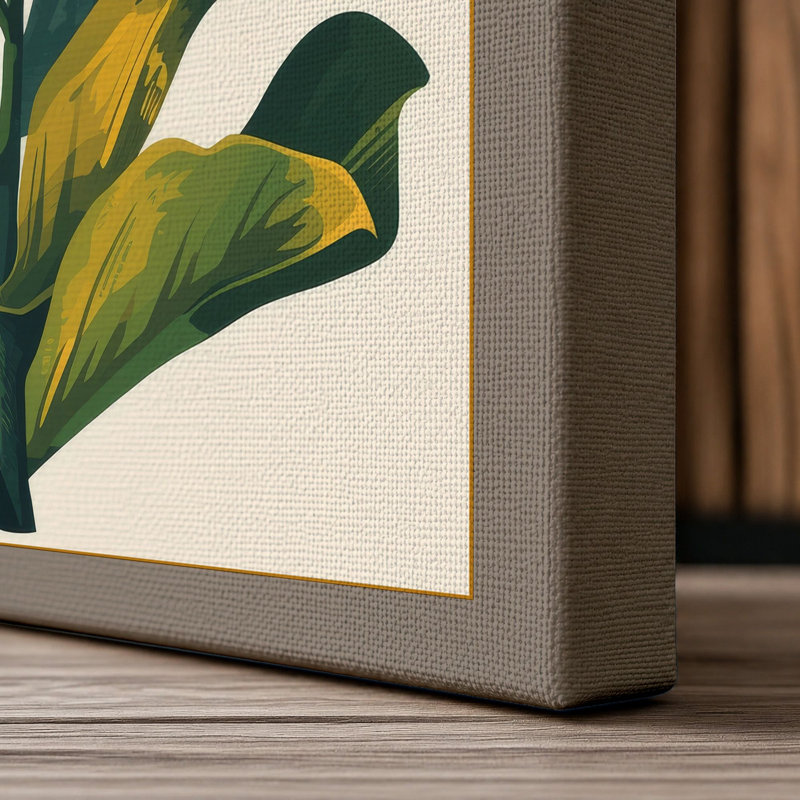 Red Lily Specimen Botanical - Wrapped Canvas, 30x20 - 76.2 x 50.8 cm, Taupe Border