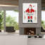 «Vintage St Nick 4 On White Wood V2» par Anne Tavoletti, art mural sur toile-272205295