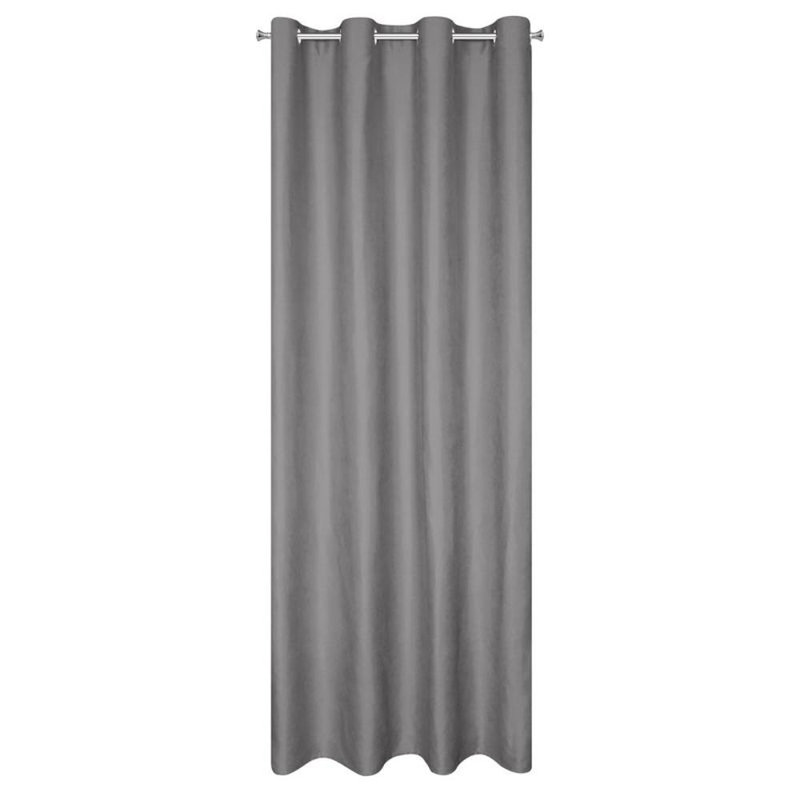 Curtain Ada Eyelet Blackout Curtain, Grey