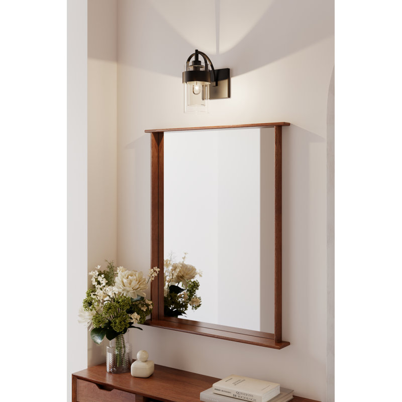 Ravik 10.5" High 1-Light Bath Sconce, Black
