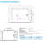 LED Modern 71" Whirlpool Jetted Bathtub Hydro Massage Freestanding Soaking Spa Bathtub Computer Control & Light