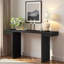 Console avec lignes géométriques et pieds réglables-1876762952