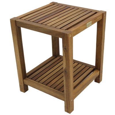 Square Acacia Outdoor Side Table