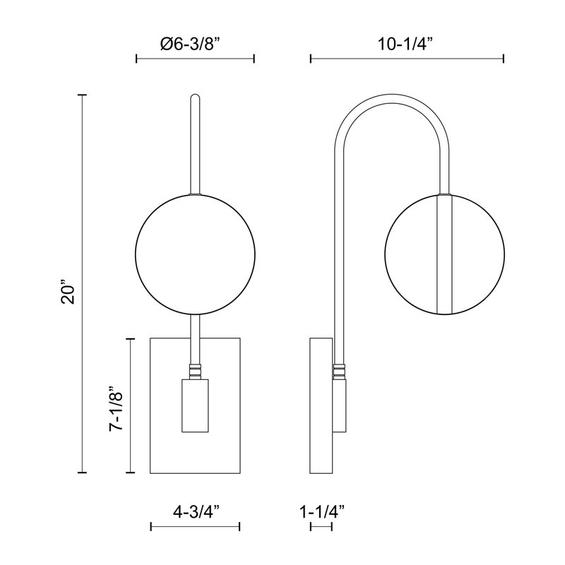 Tagliato 1 - Light LED Bath Sconce
