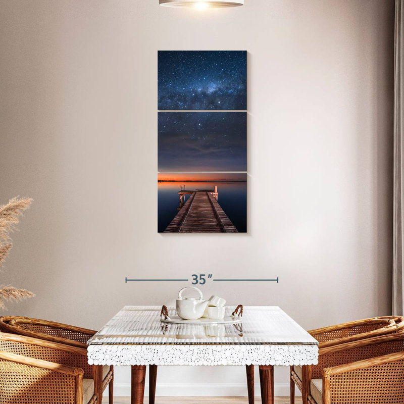 Starlit Bonney Lake, 62" H x 30" W