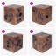 Tabouret vidaXL brun 40 x 40 x 45 cm en bois de teck massif