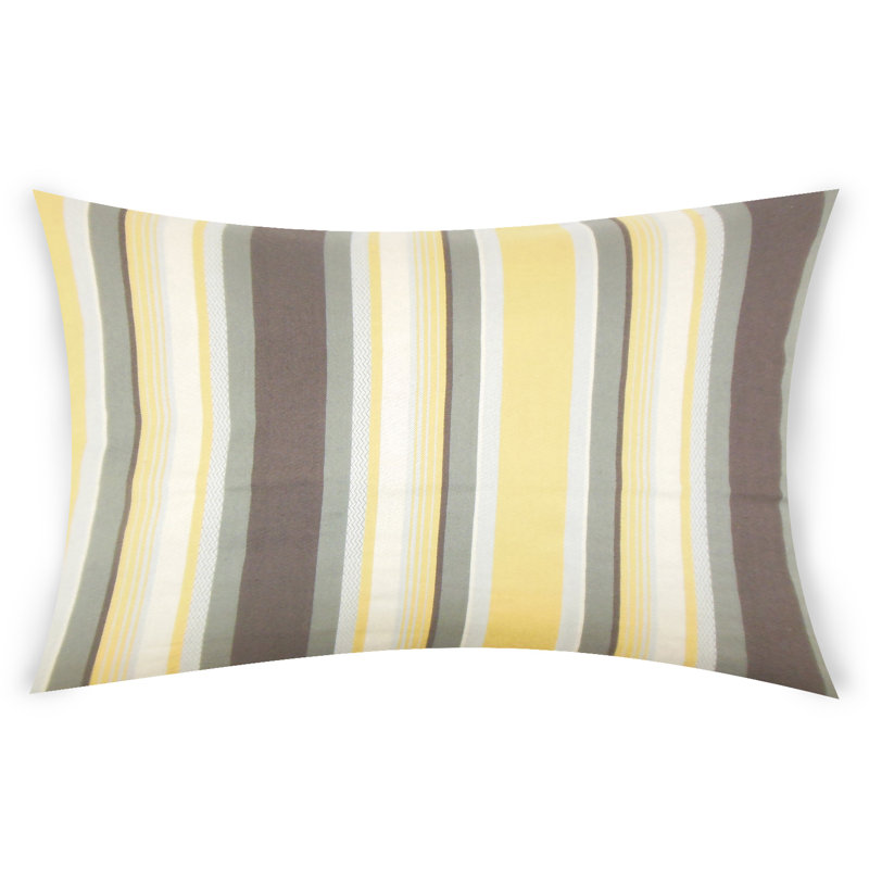 Darion Striped Reversible Throw Pillow
