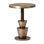 Kenway 18" Round Aluminum Sidetable, Antique Brass