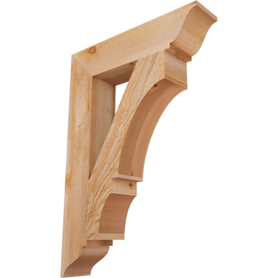 6"W x 28"D x 40"H Balboa Traditional Rough Sawn Bracket, Western Red Cedar