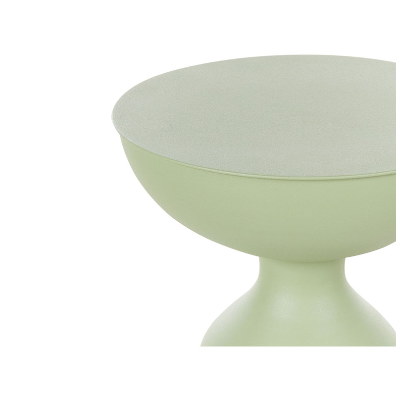 Cidalina Pedestal Side Table Set, Green