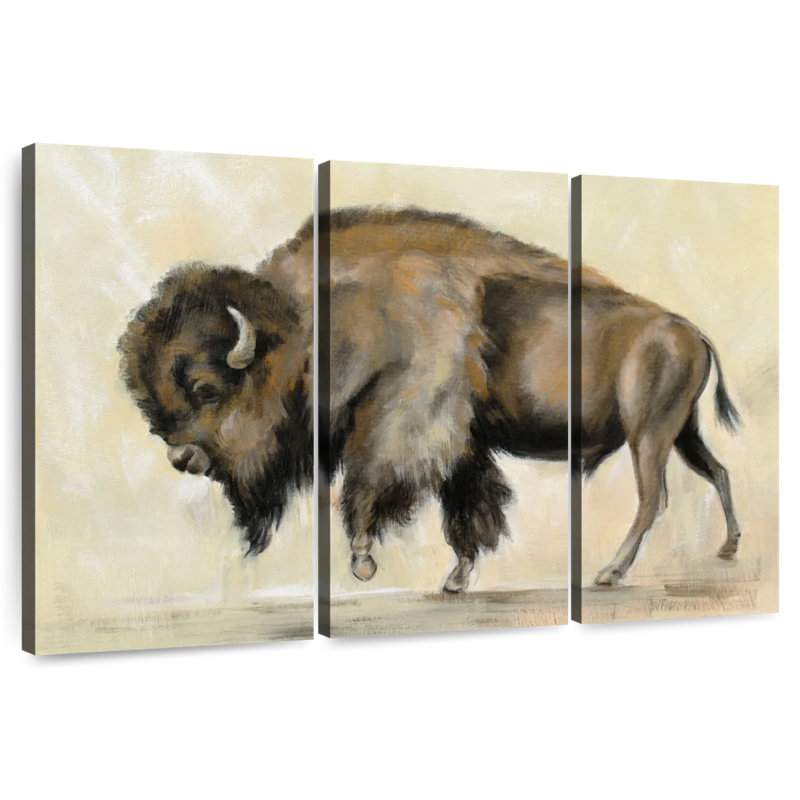 Brampt Bronze Buffalo, 14" H x 23" W