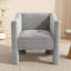 Chaises d'appoint compactes et modernes, fauteuil rembourré en chenille pour la maison et la chambre à coucher