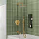 10" High-Pressure Wall Mount Rainfall Tub And Shower Faucet with Rough-in Valve