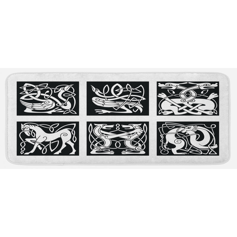 Eclectic Synthetic Kitchen Mat