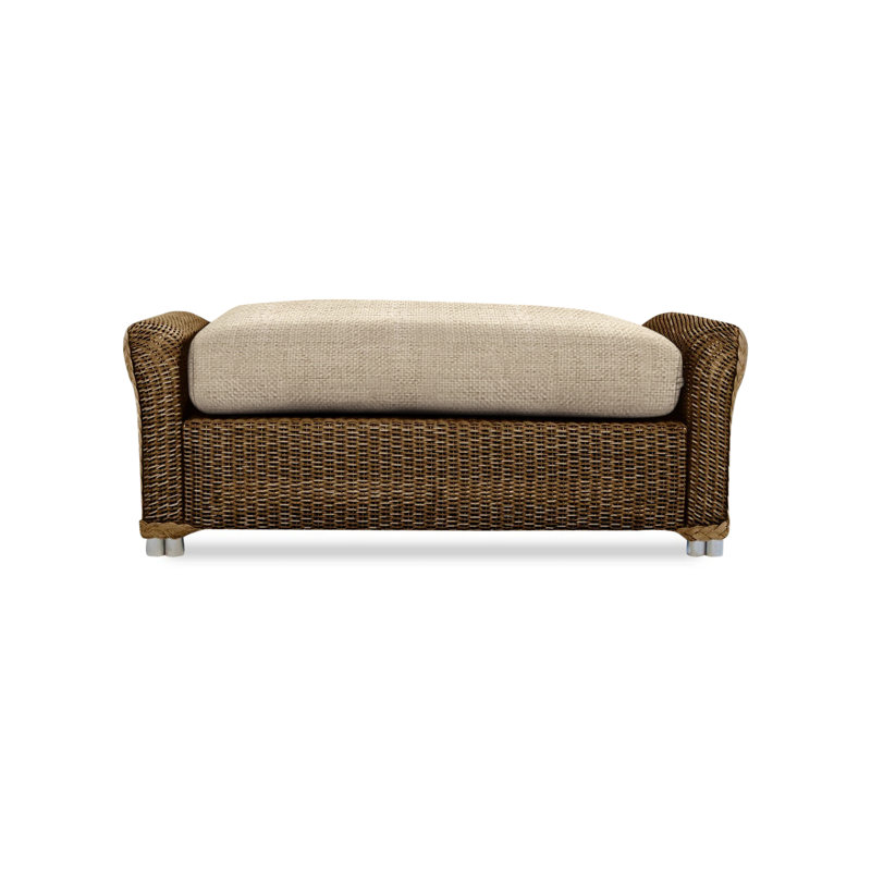 Reflections Outdoor Ottoman, Sandberg Flax, Mink