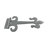 Door Wrought Iron Fleur de Lis Strap Hinge