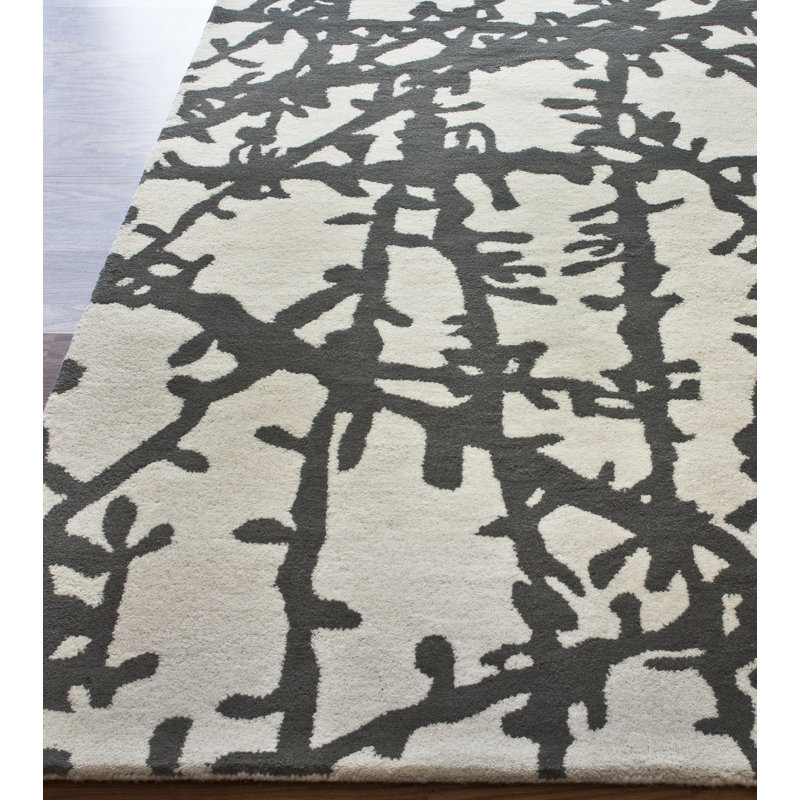 Tapis ivoire et gris Anterrius Sticks, 5 pi x 8 pi