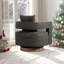 Fauteuil demi-tonneau moderne pivotant avec dossier ouvert-1256792938