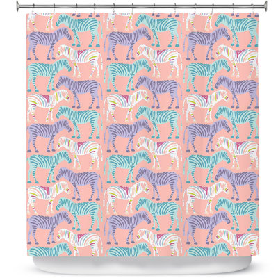 Rideau de douche simple Zebras