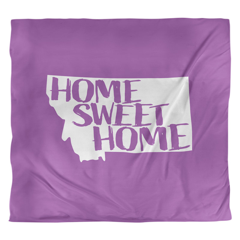 Housse de couette montana doux, Microfibre, Housse de couette pour très grand lit, Violet