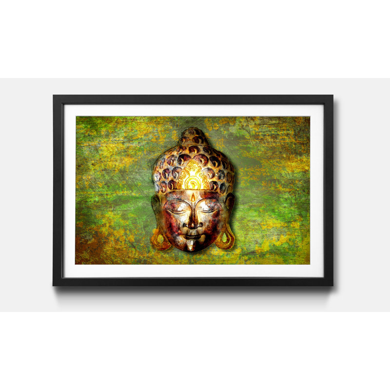 Buddah Head - Single Picture Frame Print, 40cm H x 60cm W