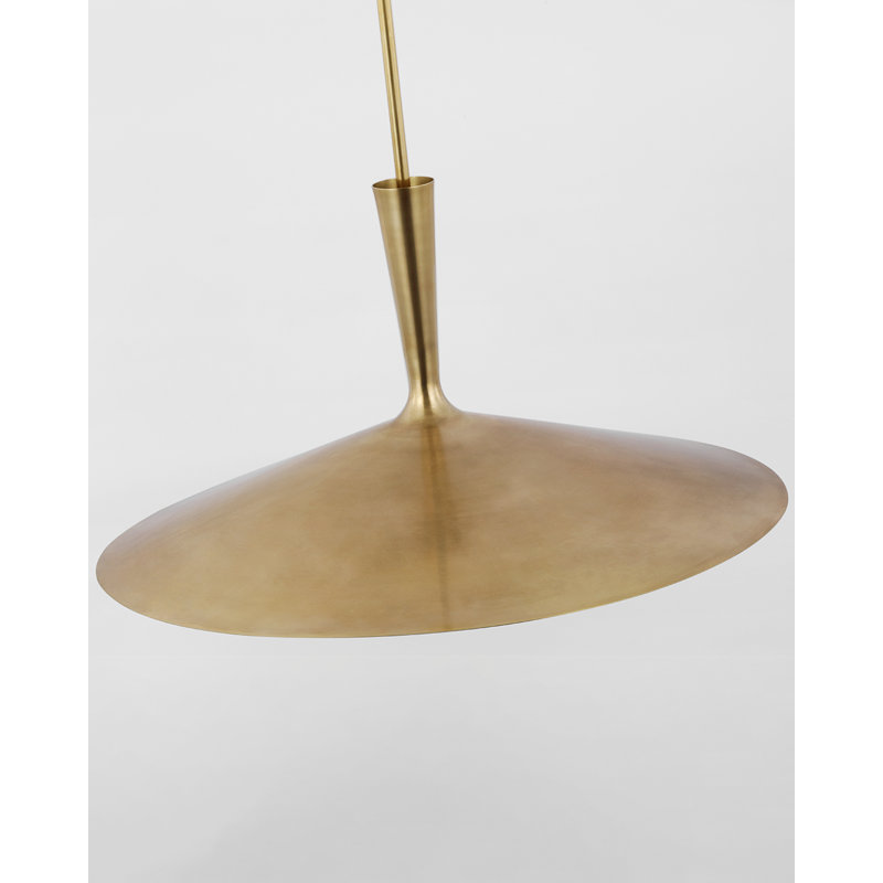 Rosetta 1 - Light Pendant, 56.75" H x 26" W x 26" D, Hand-Rubbed Antique Brass, Hand-Rubbed Antique Brass