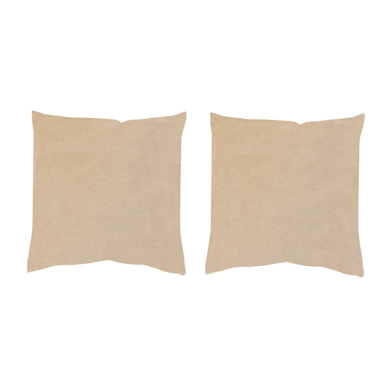 Sidoney Square Throw, Pillowcase only - no use, 50cm H x 50cm W x 2cm D, Cream coloured