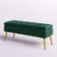 Banc de rangement rembourré en velours Kajana-1706549178