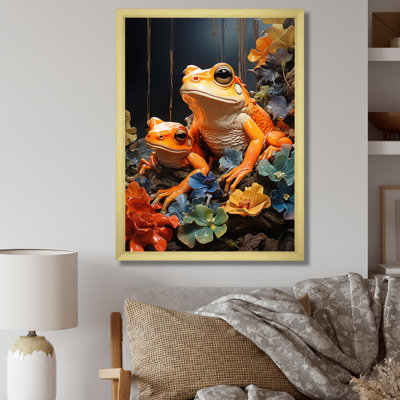 «Expressionist Frog Spirit» sur impression sur toile