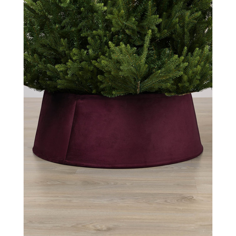 Burgundy Velvet Tree Skirt, 70cm