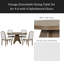 Ensemble de table de salle à manger extensible vintage pour 4 à 6 personnes avec 4 chaises rembourrées, ensemble de table de cuisine rustique de 42 à 58 pouces avec finition patinée et pieds croisés robustes-927470565