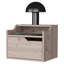 Table de chevet flottante grise avec 1 tiroir et 2 tablettes pratiques-67460310