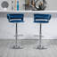 Andraya Swivel Upholstered Adjustable Height Counter Stool with Metal Frame-136914441