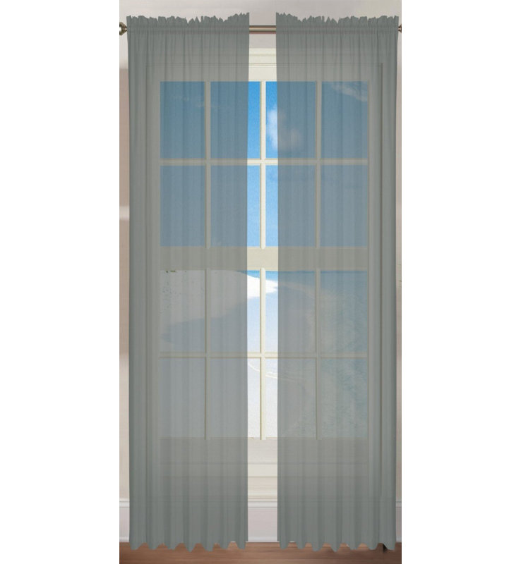 Ensemble de panneaux de rideau 2 pièces, Gray, 84" L x 40" W
