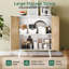 Armoire de rangement 2 portes en rotin, console de buffet en bois avec tablettes pour le rangement de la cuisine et du vestibule-308610339