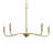 Ilia 5-Light Brushed Gold Chandelier-127380305