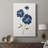 Blue Mums -Custom Wrapped Gallery Cavas