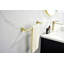 Ensemble de quincaillerie de salle de bain 6 pièces en acier inoxydable brossé doré SUS304