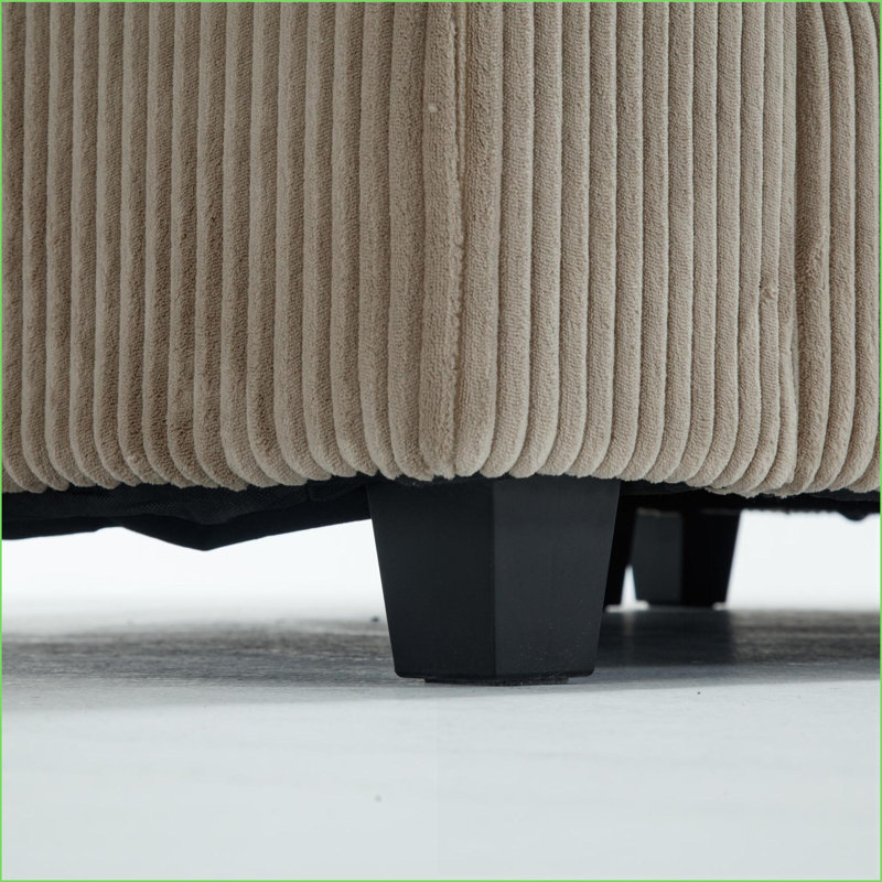 Canapé modulaire, canapé surdimensionné en velours côtelé 6 places pour salon, brun | Velours côtelé | Brun, Brun