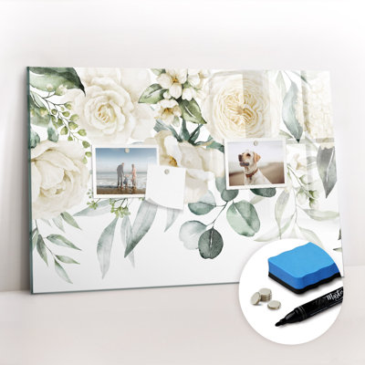 Magnetic Glass Dry Erase Board Bulletin Board
