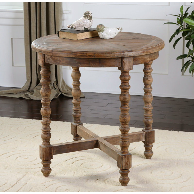 Samuelle Solid Wood End Table